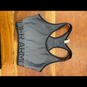 Gray Under Armour Sports Bra